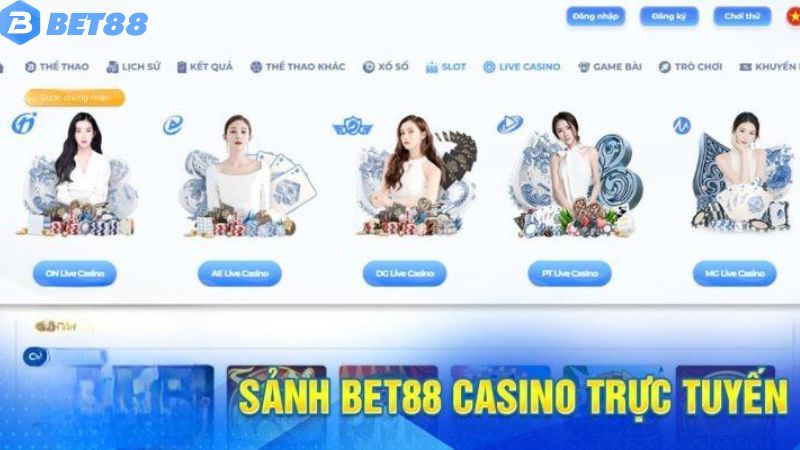 Bet88 casino - Sòng bạc trực tuyến đẳng cấp hàng đầu châu Á